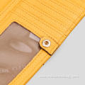 Yellow Buckle Money Ladies Wallet